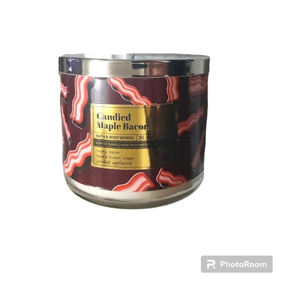 Bath & Body Works Other - B&BW Candied Maple Bacon 3-Wick Candle, Limited Edition!